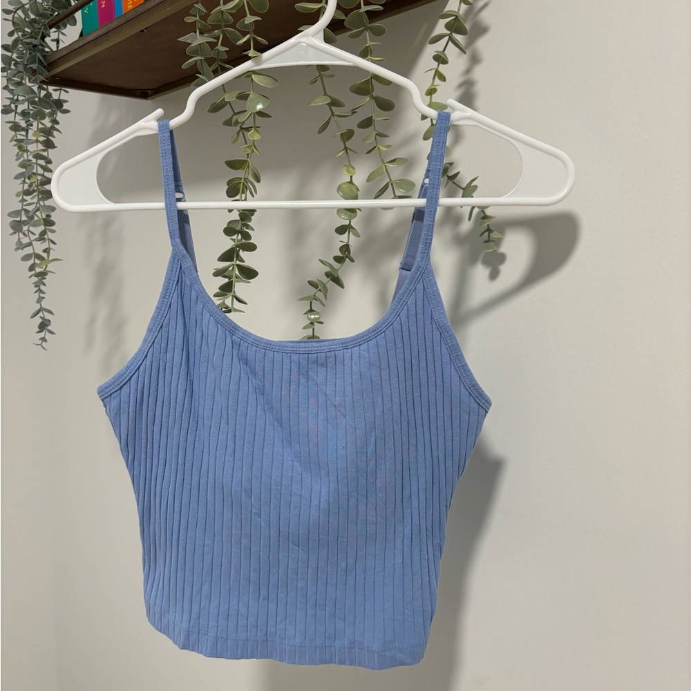 Old Navy Light Blue Ribbed Camisole